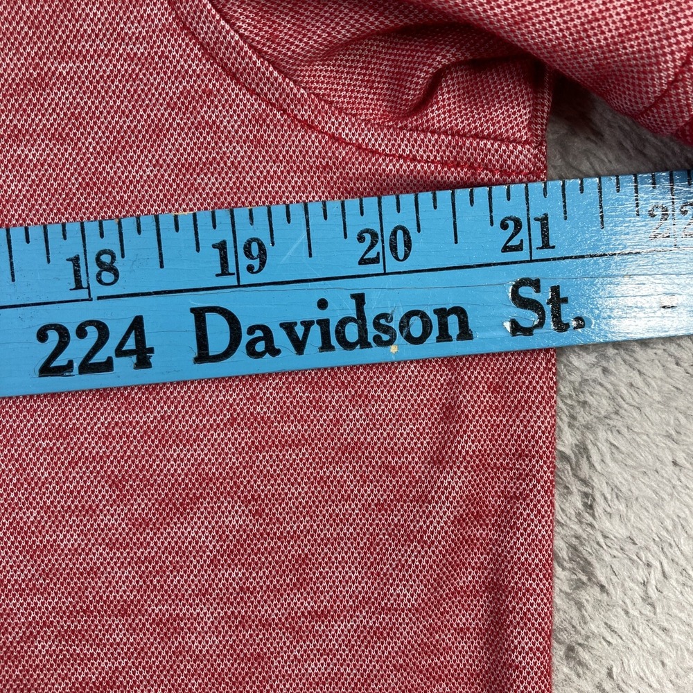 Members Mark Polo Shirt Adult Medium Red Pima Cotton Blend Preppy Casual Comfort - Picture 9 of 12